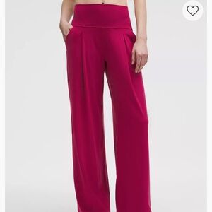 Lululemon Athletica Fuchsia Wide-Leg Pants
